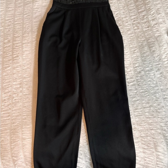 Black Alice + Olivia Sequin Jumpsuit - Picture 11 of 13